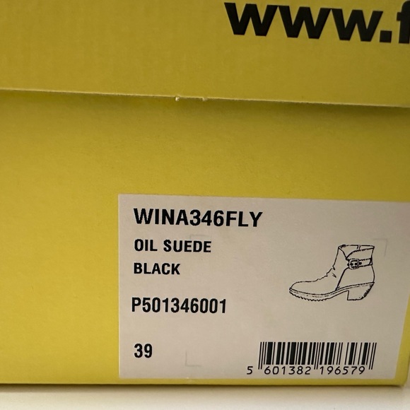 Fly London Black Suede Ankle Boots.  New without tags.  Size 39. - Picture 12 of 12